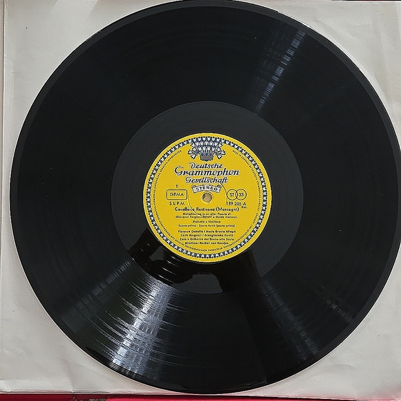 Karajan MASCAGNI Cavalleria Rusticana LEONCAVALLO I Pagliacci - DGG 3LP 1966 - Picture 7 of 12